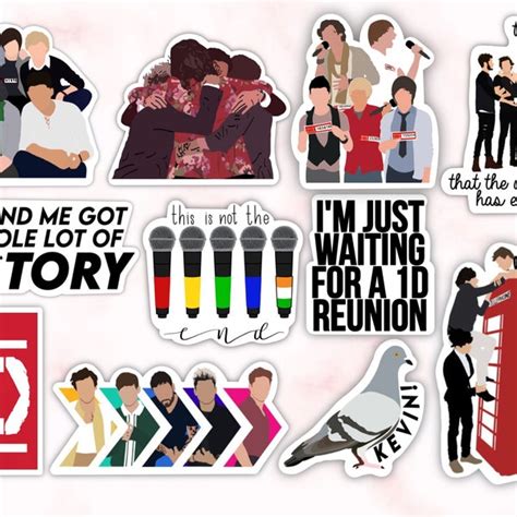 One Direction Stickers - Etsy