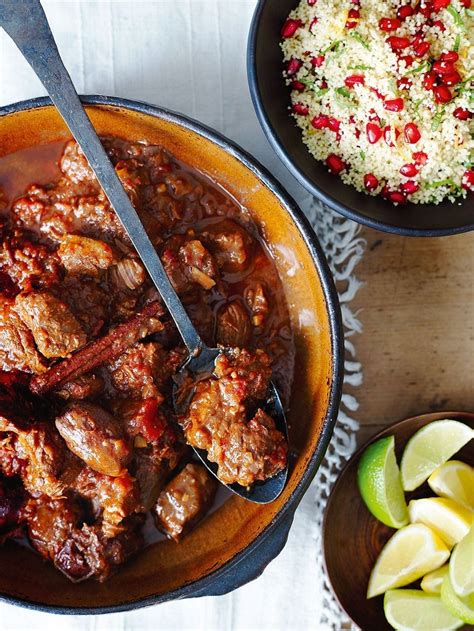 Lamb and date tagine with pomegranate couscous recipe | delicious. magazine