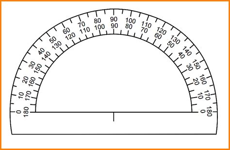 Free Printable Protractor