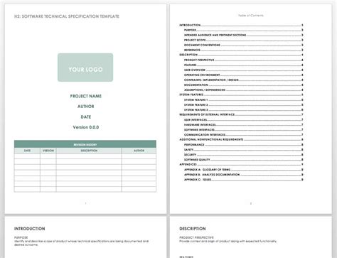 Free Technical Specification Templates | Smartsheet