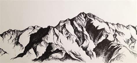 Mountain Drawing Drawings Drawing Lessons - vrogue.co