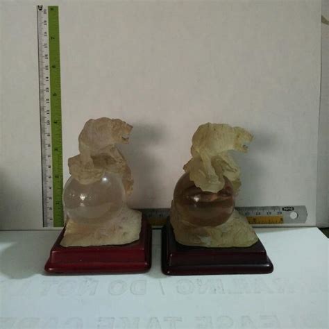 Crystal Tiger With Crystal Ball Figurine, Women's Fashion, Jewelry & Organisers, Precious Stones ...