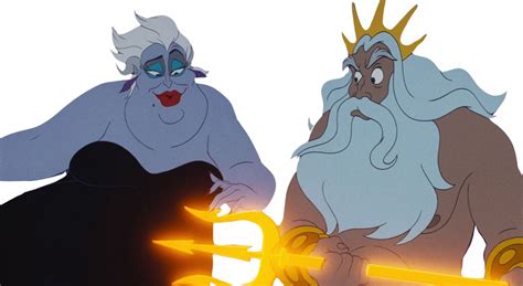 Triton and Ursula by DracoAwesomeness on DeviantArt