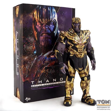 Hot Toys Marvel Comics Avengers Endgame Thanos (Battle Damaged Version) 1/6 Scale Collectible ...