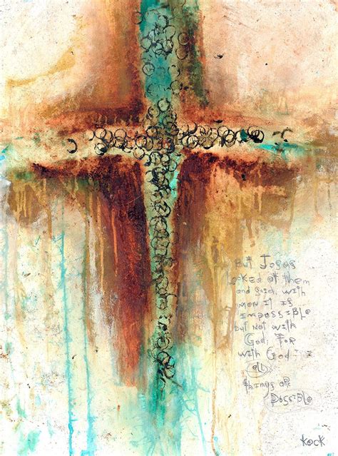 #041208 Abstract Cross Art Print | Cross paintings, Colorful abstract art prints, Cross art