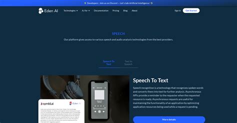 Eden AI And 2 Other AI Alternatives For Speech recognition