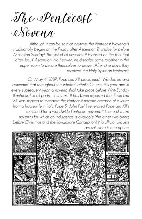 Pentecost Novena Printable Booklet {Digital Download} - Catholic All Year