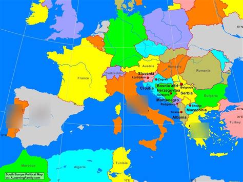 Geography Map - Italy, Portugal, Spain, Greece + Seas Diagram | Quizlet