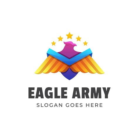 eagle army logo illustratiion vector template 7462254 Vector Art at ...