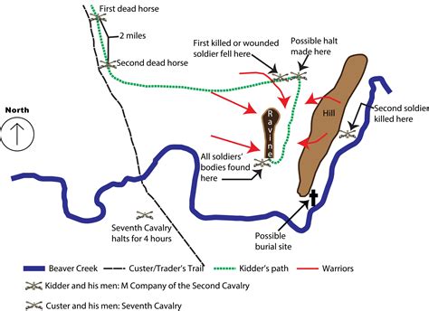 Custer's Last Stand Map: A Historical Treasure - 2023 Calendar Printable