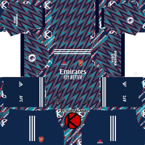 Arsenal 2021-22 Adidas Kit - DLS2019 - Kuchalana