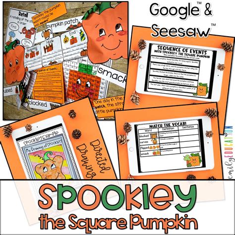 Spookley the Square Pumpkin Activities Digital Included Seesaw and Google - Emily Education