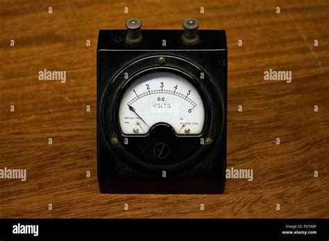 Vintage voltmeter Stock Photo - Alamy