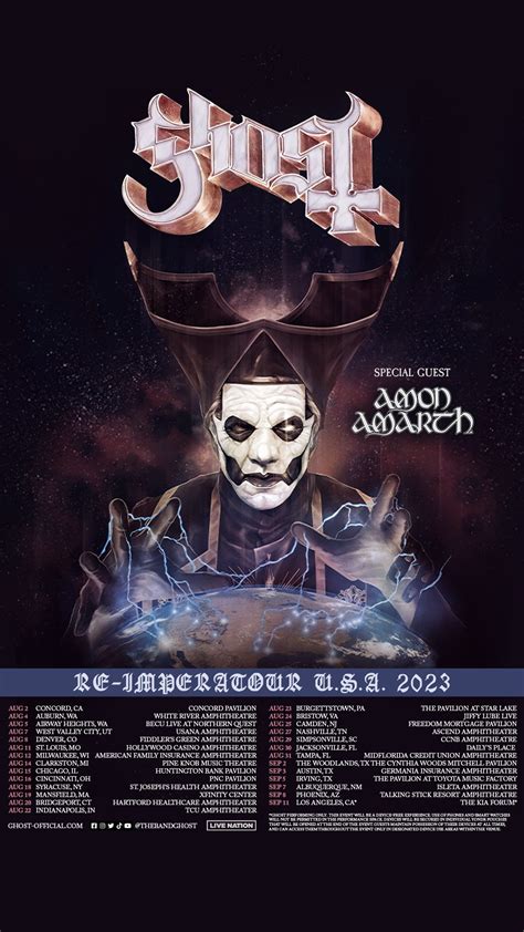 Ghost is coming to Germania Insurance Amphitheater on September 3rd - mxdwn Music