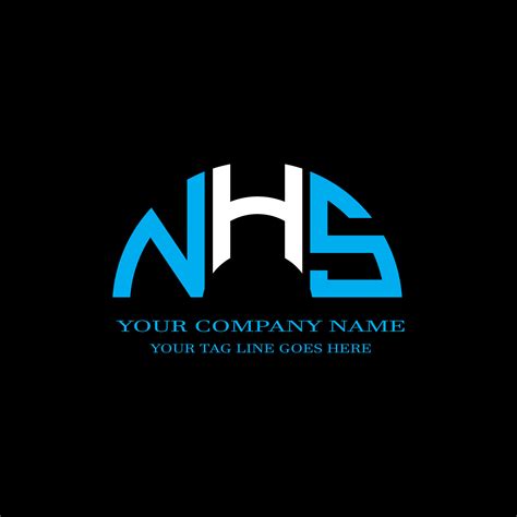 NHS letter logo creative design with vector graphic 8144865 Vector Art at Vecteezy