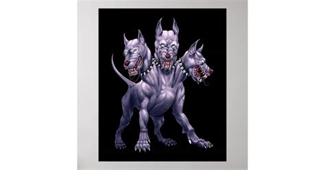 Three Headed Dog Cerberus Poster | Zazzle