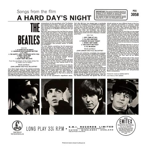 The Beatles Cartoon A Hard Day S Night Al Tracklist - Infoupdate.org