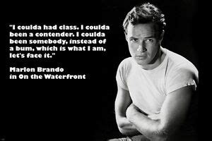 MARLON BRANDO in ON THE WATERFRONT movie quote poster FAMOUS actor ...