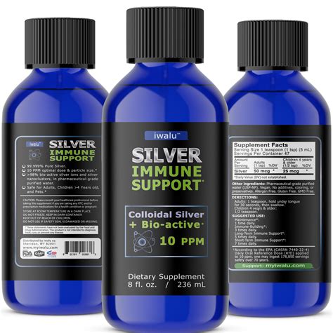 COLLODIAL SILVER LIQUID SPRAY Immunity 8 OZ COLLOIDAL SILVER SPRAY ...