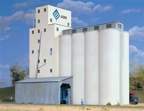 Walthers Cornerstone Series®N Scale ADM174 Grain Elevator, Buildings ...