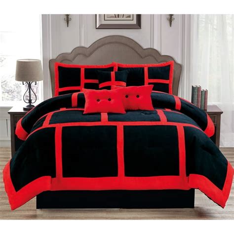 Red Queen Size Bed Set - Hanaposy