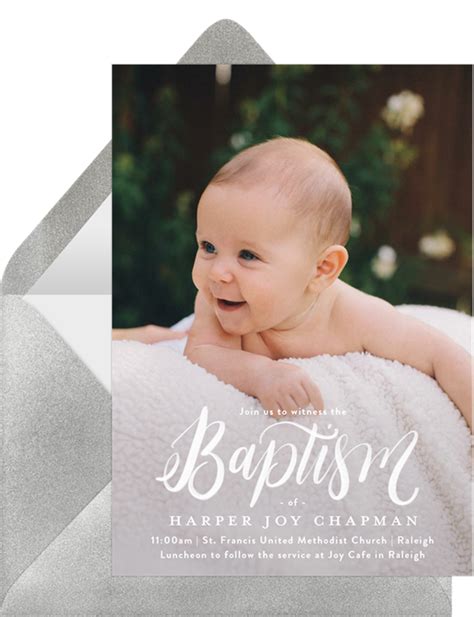 15 Baptism Invitations to Bless Your Bundle of Joy - STATIONERS