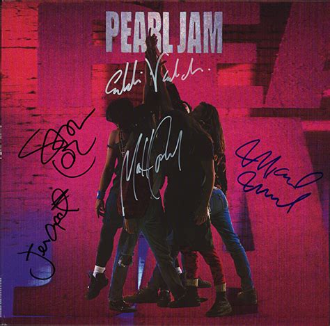 Pearl Jam Band Signed Ten Album - Artist signed collectibles and gifts