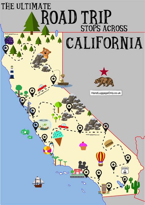 Cartoon Map Of California - secretmuseum