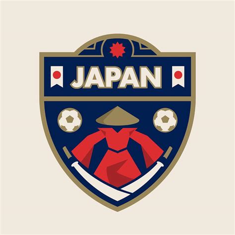 Japan World Cup Soccer Badges 213924 Vector Art at Vecteezy