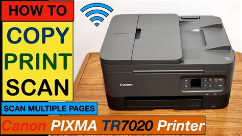 How To Copy, Print, Scan With Canon TR7020, TR7021 Printer ? - YouTube