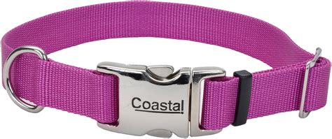 Adjustable Nylon 1" Dog Collar With Titan Metal Buckle-Orchid, Neck Size 14"-20" | Walmart Canada