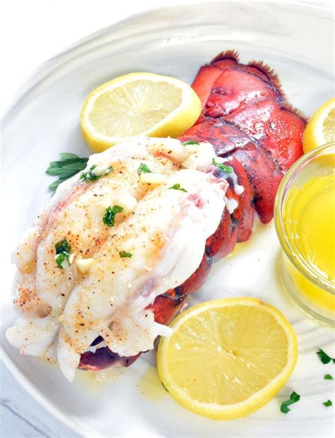 10 Minute Garlic Butter Baked Lobster Tail - Foodie And Wine