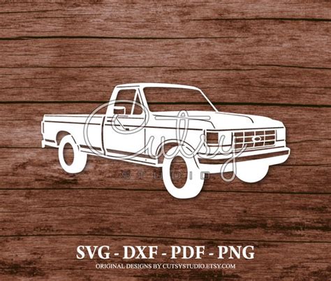 SVG FORD F150 1990 Pickup Truck Silhouette Cut Files Designs | Etsy