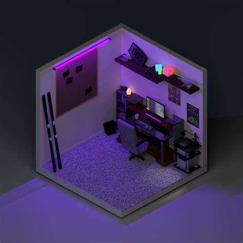 First Blender project! My room was fun to design! : r/blender