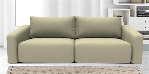 Buy Bruce Velvet 3 Seater Sofa in Beige Colour at 47% OFF by Citraa ...