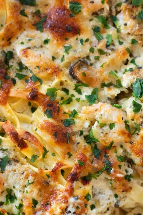 Seafood Pasta Bake with Shrimp & Mussels - always use butter