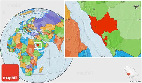 Mecca Location On World Map – Map Vector