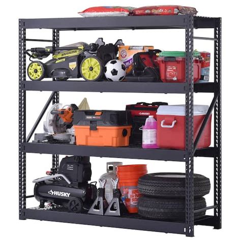 4-Tier Industrial Duty Steel Freestanding Garage Storage Shelving Unit ...