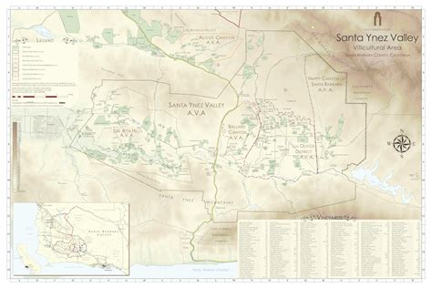 Santa Ynez Valley AVA Map - Santa Barbara County Vintners