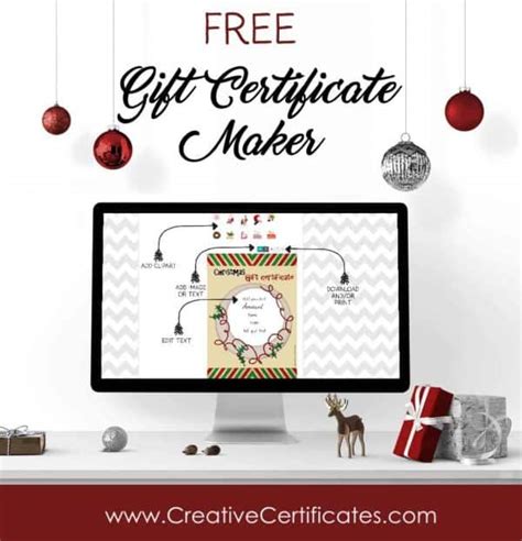 FREE Christmas Gift Certificate Template | Customize & Download