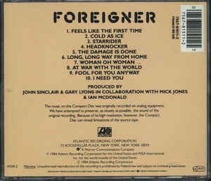 Foreigner – Foreigner (CD) - Discogs