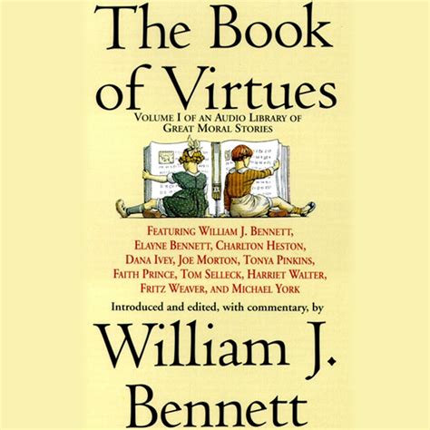 The Book of Virtues Audiobook by William J. Bennett, Elayne Glover Bennett, Charlton Heston ...