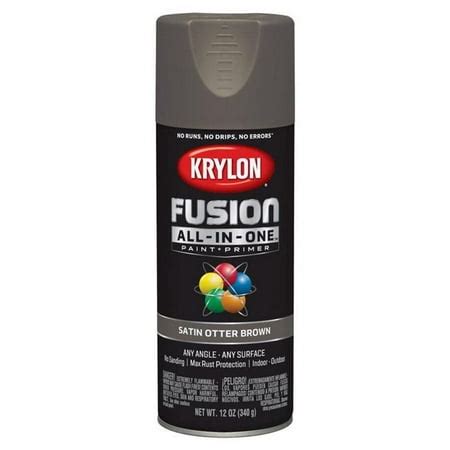 Krylon Diversified Brands 251235 12 oz Otter Brown Satin Spray Paint - Walmart.com
