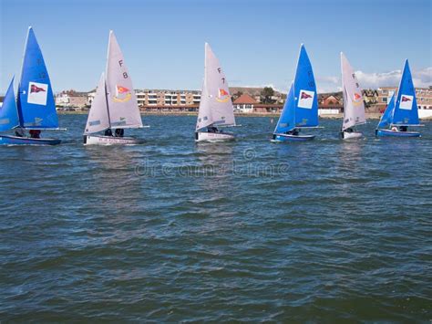 Team Racing Sailing Boats, England Editorial Image - Image of sailors ...