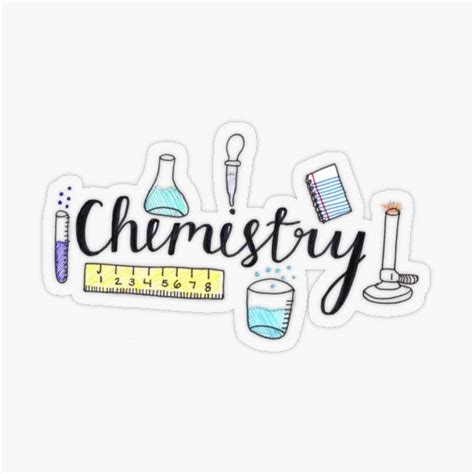 Chemistry Stickers for Sale | Science stickers, Science notebook cover ...