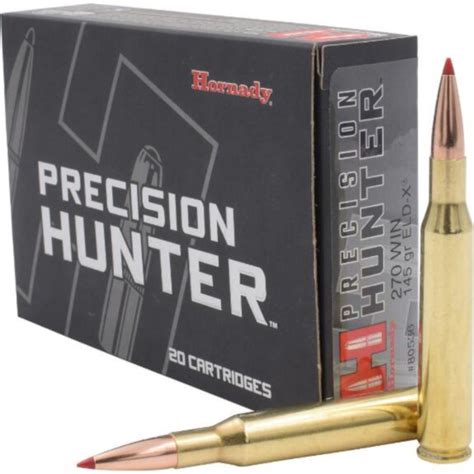 Bullseye North | Hornady Precision Hunter Ammo 270 Winchester 145gr ELD ...