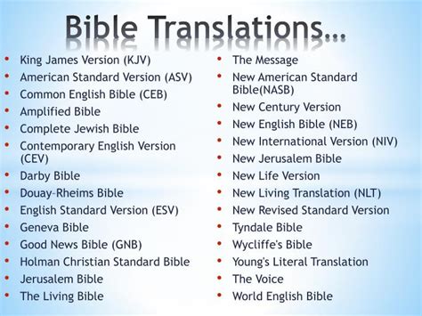 PPT - Bible Translations… PowerPoint Presentation, free download - ID ...