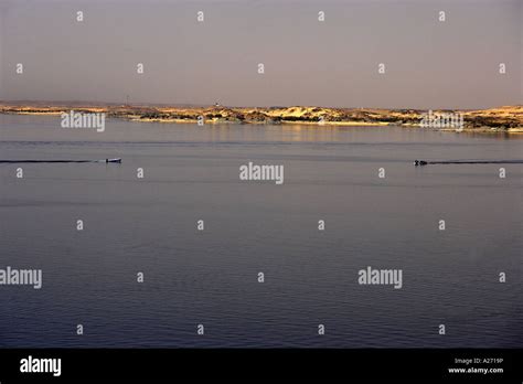 View from High Dam Lake Nasser Aswan Egypt Stock Photo - Alamy