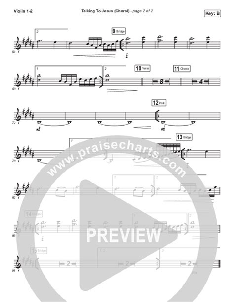 Talking To Jesus (Choral Anthem SATB) Violin Sheet Music PDF (Maverick ...