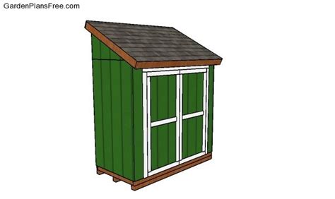 4x8 Lean to Shed Plans | PDF Download | GardenPlansFree